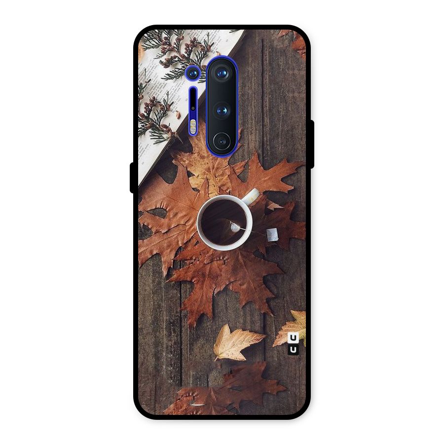 Fall Leaf Coffee Metal Back Case for OnePlus 8 Pro