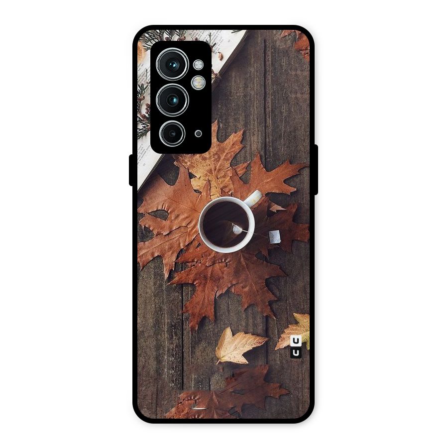 Fall Leaf Coffee Metal Back Case for OnePlus 9RT 5G