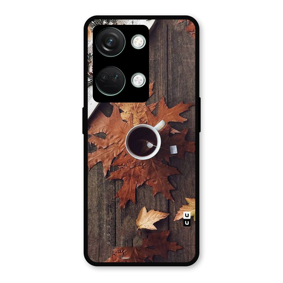 Fall Leaf Coffee Metal Back Case for OnePlus Nord 3