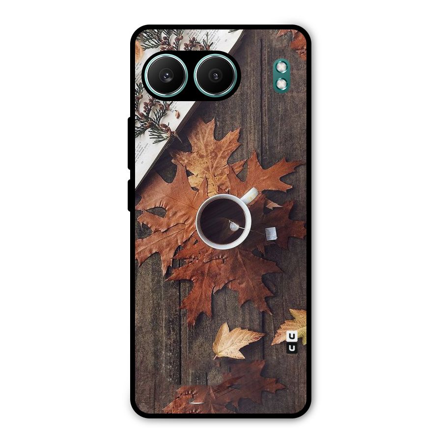 Fall Leaf Coffee Metal Back Case for OnePlus Nord 4