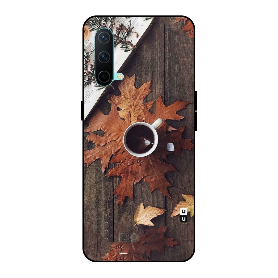 Fall Leaf Coffee Metal Back Case for OnePlus Nord CE 5G