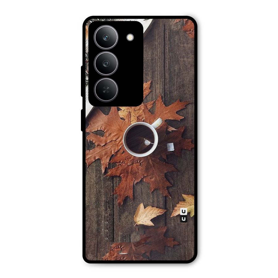 Fall Leaf Coffee Metal Back Case for Realme 14x