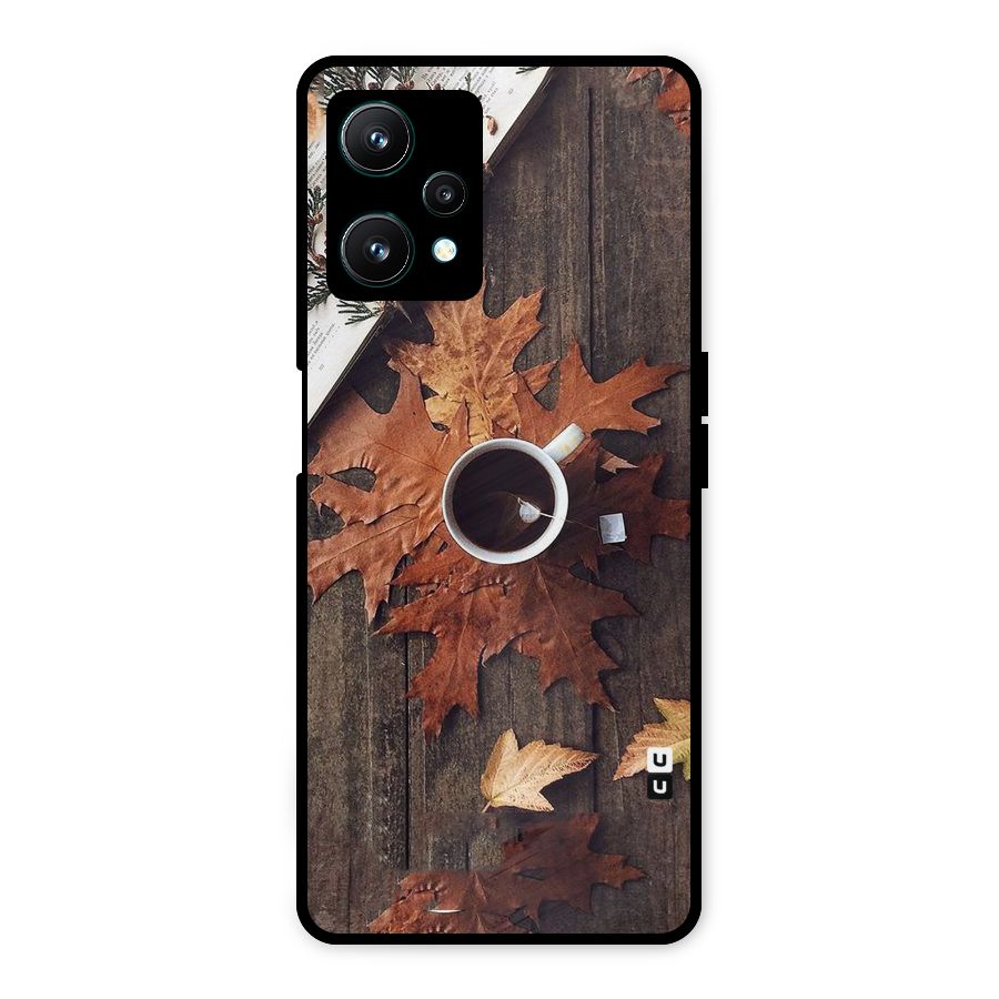 Fall Leaf Coffee Metal Back Case for Realme 9 Pro 5G
