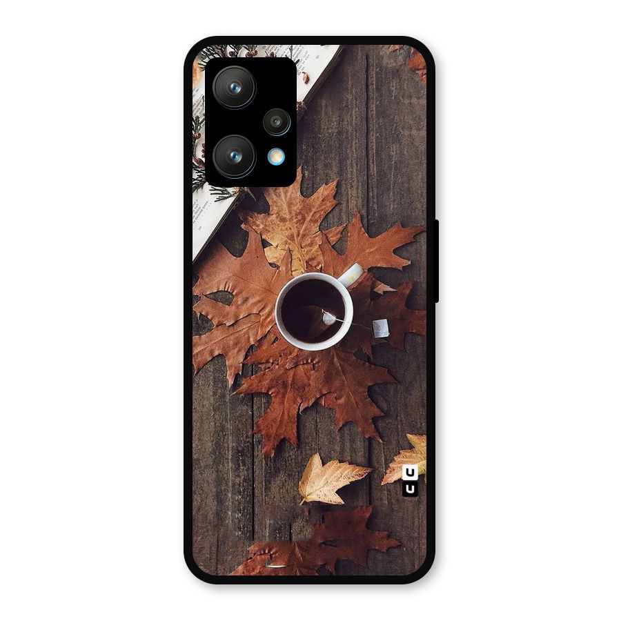Fall Leaf Coffee Metal Back Case for Realme 9 Pro Plus 5G