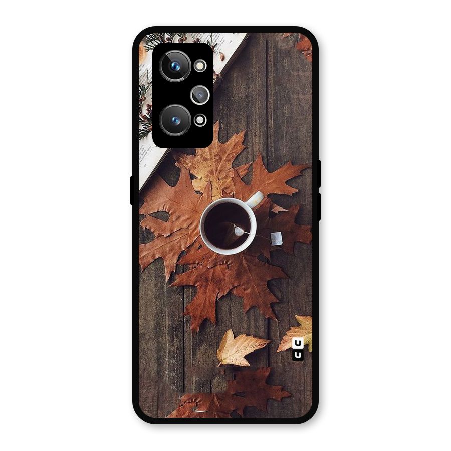 Fall Leaf Coffee Metal Back Case for Realme GT Neo2