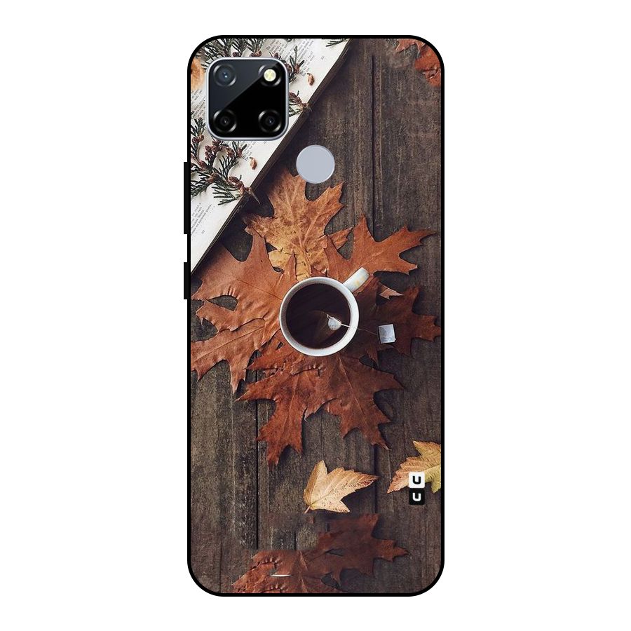 Fall Leaf Coffee Metal Back Case for Realme Narzo 20