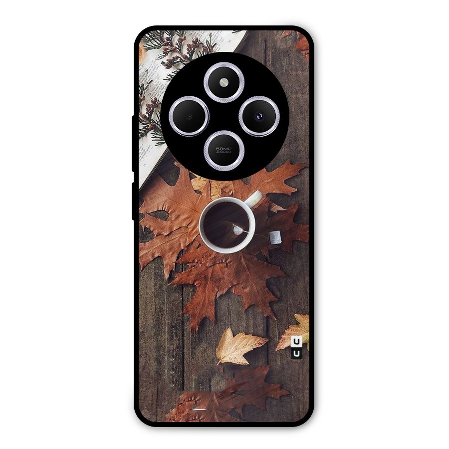Fall Leaf Coffee Metal Back Case for Redmi A4
