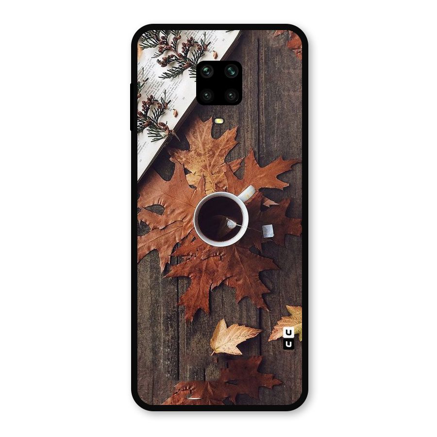 Fall Leaf Coffee Metal Back Case for Redmi Note 9 Pro Max