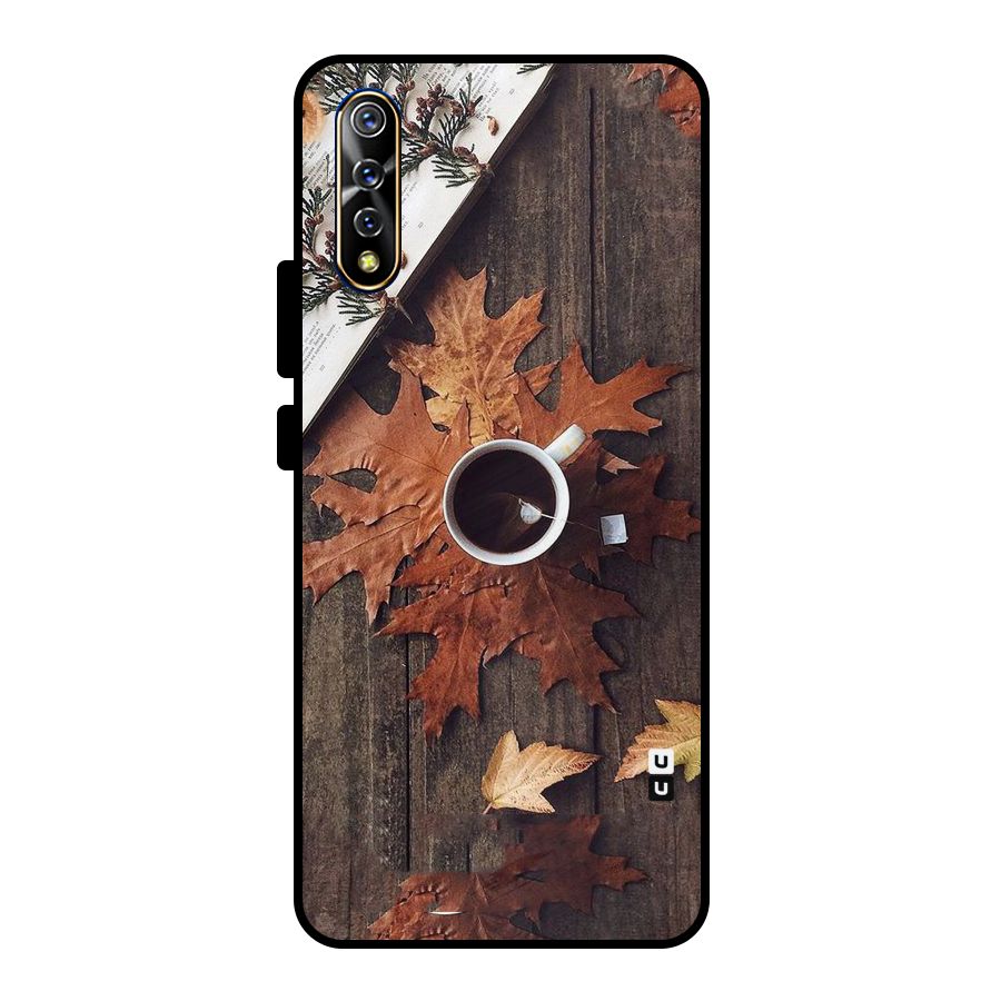 Fall Leaf Coffee Metal Back Case for Vivo S1