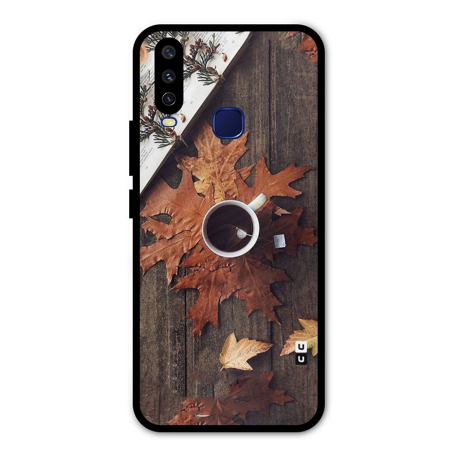 Fall Leaf Coffee Metal Back Case for Vivo Y15