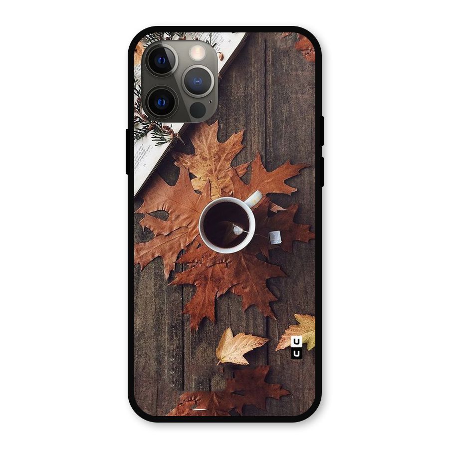 Fall Leaf Coffee Metal Back Case for iPhone 12 Pro
