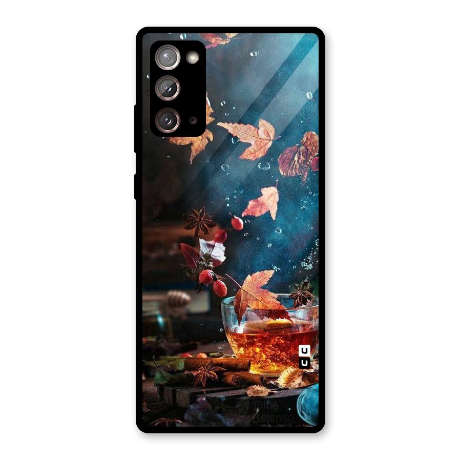 Falling Leaves Tea Glass Back Case for Galaxy Note 20