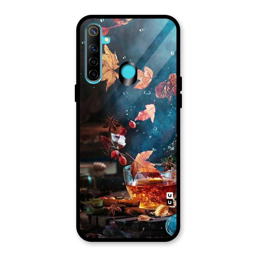 Falling Leaves Tea Glass Back Case for Realme 5