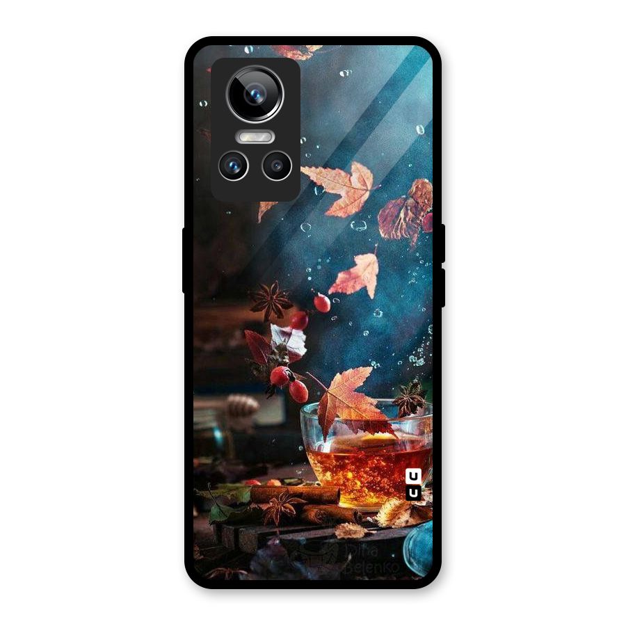 Falling Leaves Tea Glass Back Case for Realme GT Neo 3