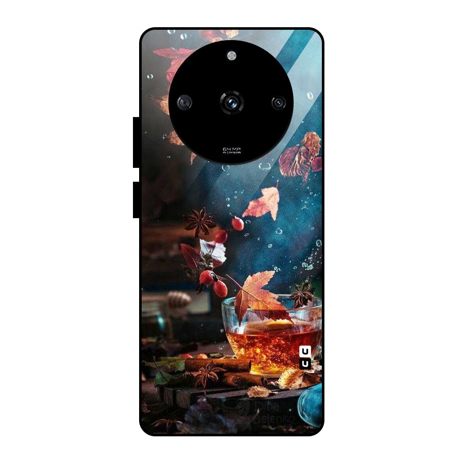 Falling Leaves Tea Glass Back Case for Realme Narzo 60 5G