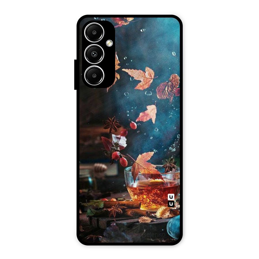Falling Leaves Tea Metal Back Case for Galaxy A05s