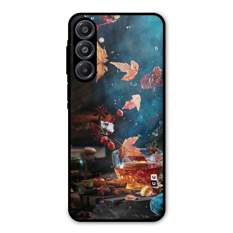 Falling Leaves Tea Metal Back Case for Galaxy A16 5G