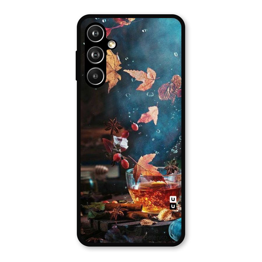 Falling Leaves Tea Metal Back Case for Galaxy F54