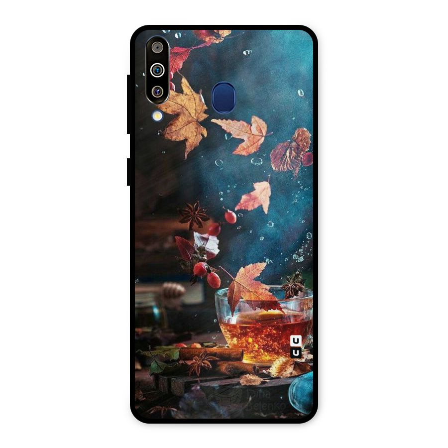 Falling Leaves Tea Metal Back Case for Galaxy M30