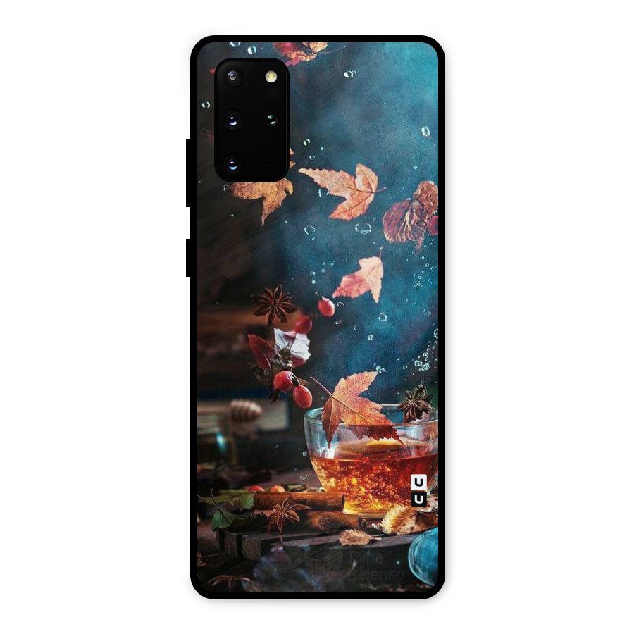 Falling Leaves Tea Metal Back Case for Galaxy S20 Plus
