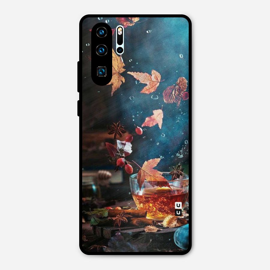 Falling Leaves Tea Metal Back Case for Huawei P30 Pro