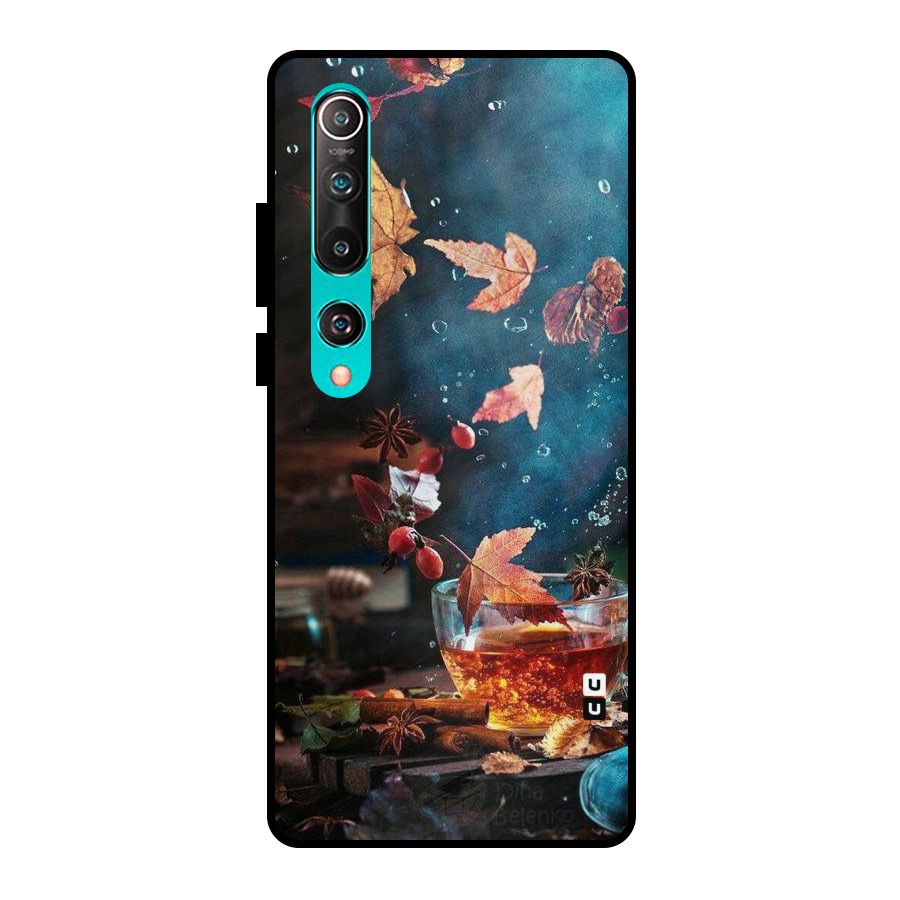 Falling Leaves Tea Metal Back Case for Mi 10