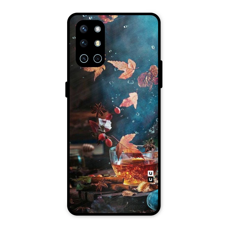 Falling Leaves Tea Metal Back Case for OnePlus 9R