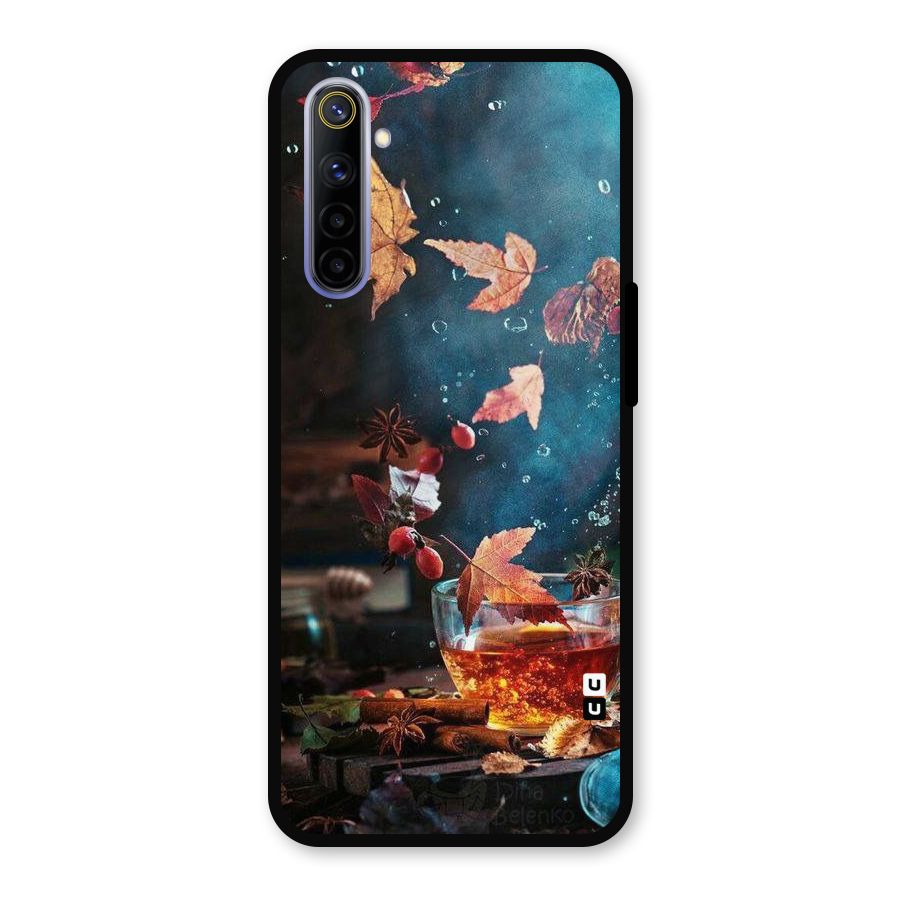 Falling Leaves Tea Metal Back Case for Realme 6i