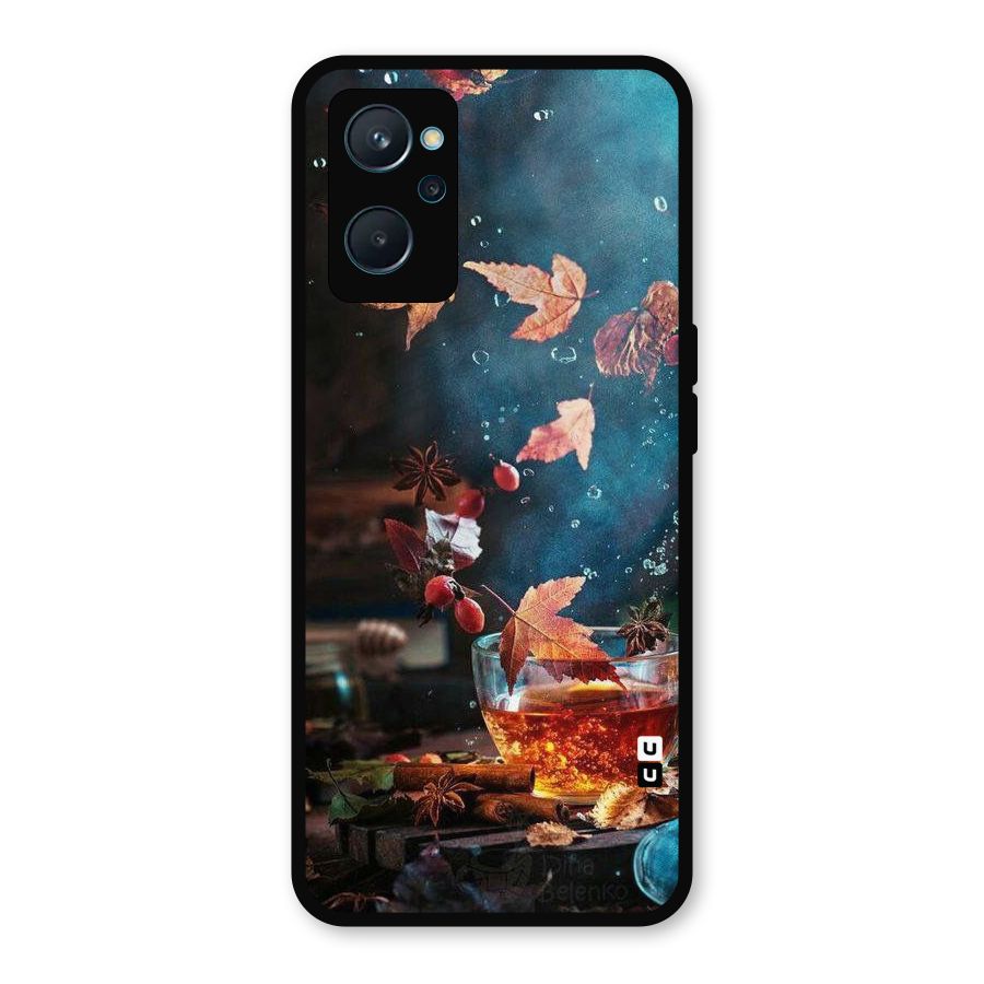 Falling Leaves Tea Metal Back Case for Realme 9i