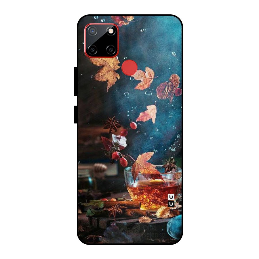 Falling Leaves Tea Metal Back Case for Realme C12