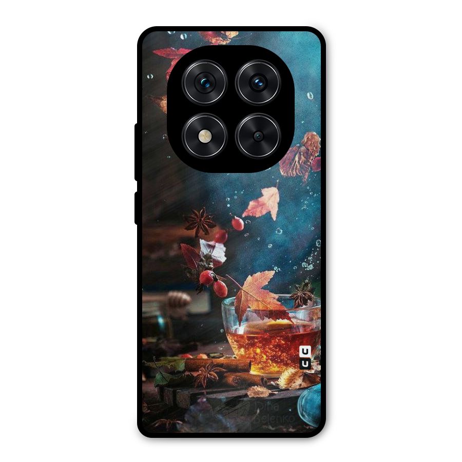 Falling Leaves Tea Metal Back Case for Redmi Note 14 Pro 5G