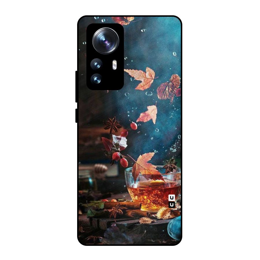 Falling Leaves Tea Metal Back Case for Xiaomi 12 Pro