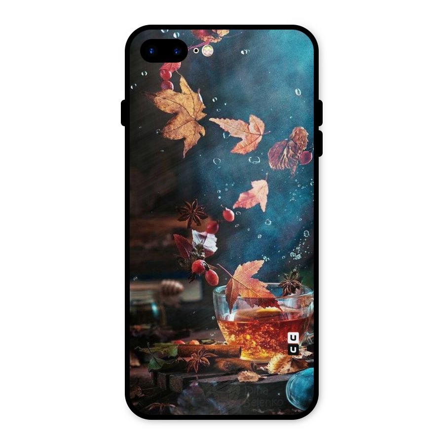 Falling Leaves Tea Metal Back Case for iPhone 7 Plus
