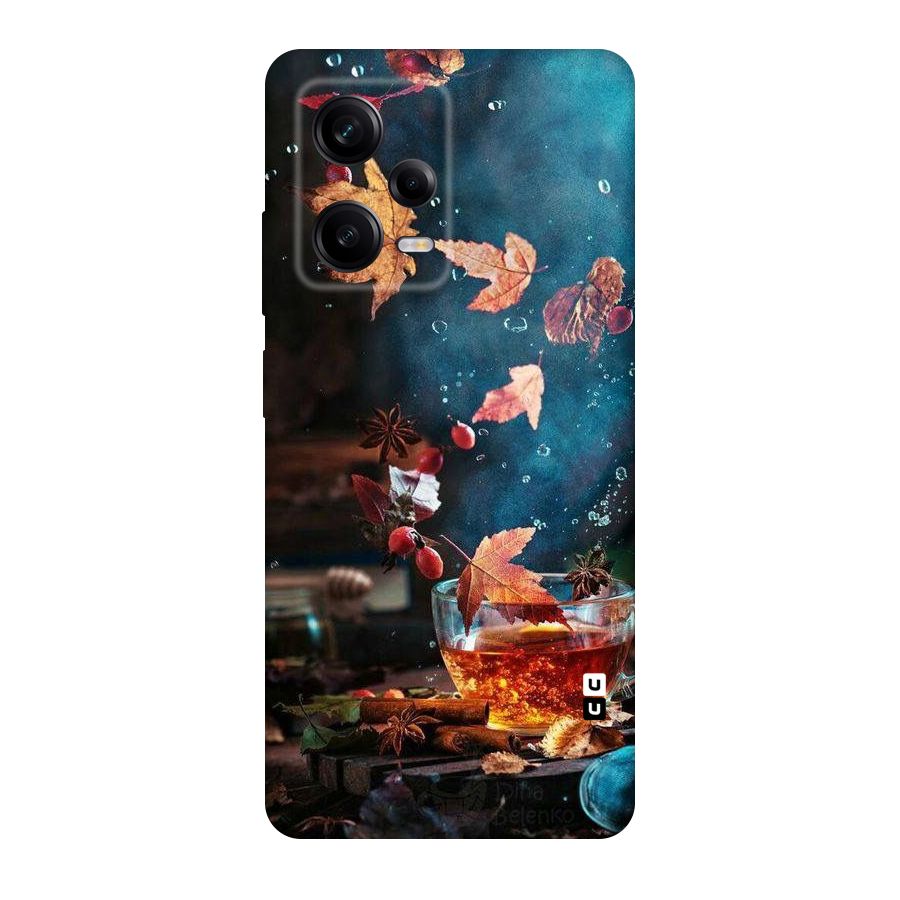 Falling Leaves Tea Original Polycarbonate Back Case for Redmi Note 12 Pro