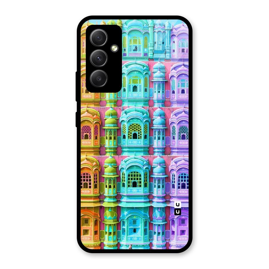 Fancy Architecture Glass Back Case for Galaxy A34