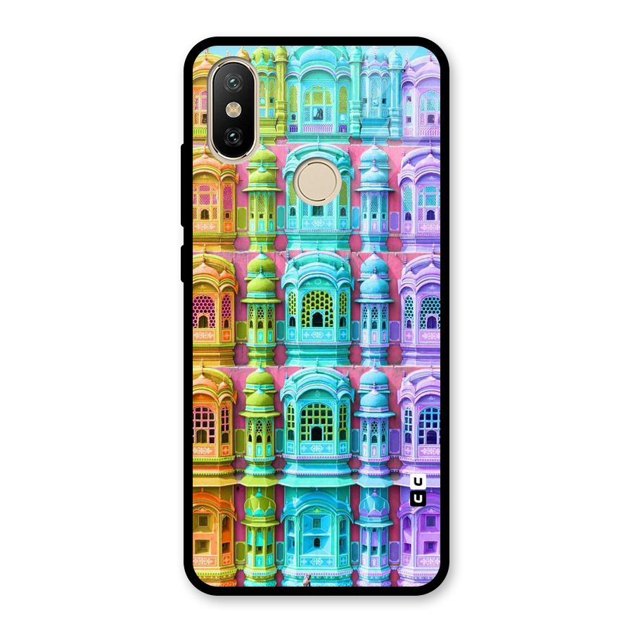 Fancy Architecture Glass Back Case for Redmi A2