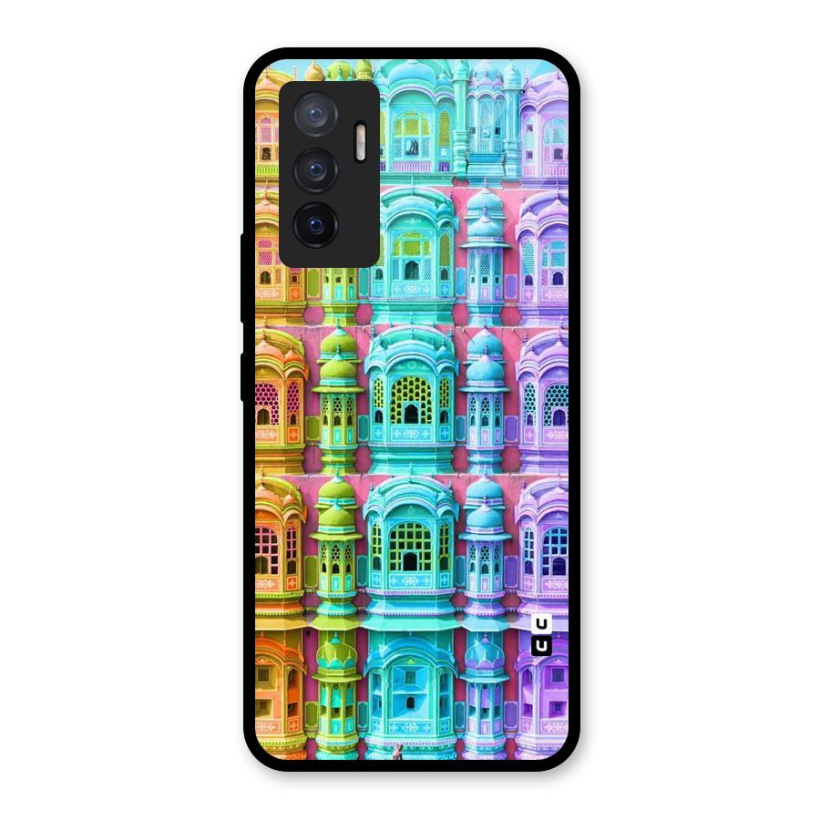 Fancy Architecture Glass Back Case for Vivo V23e