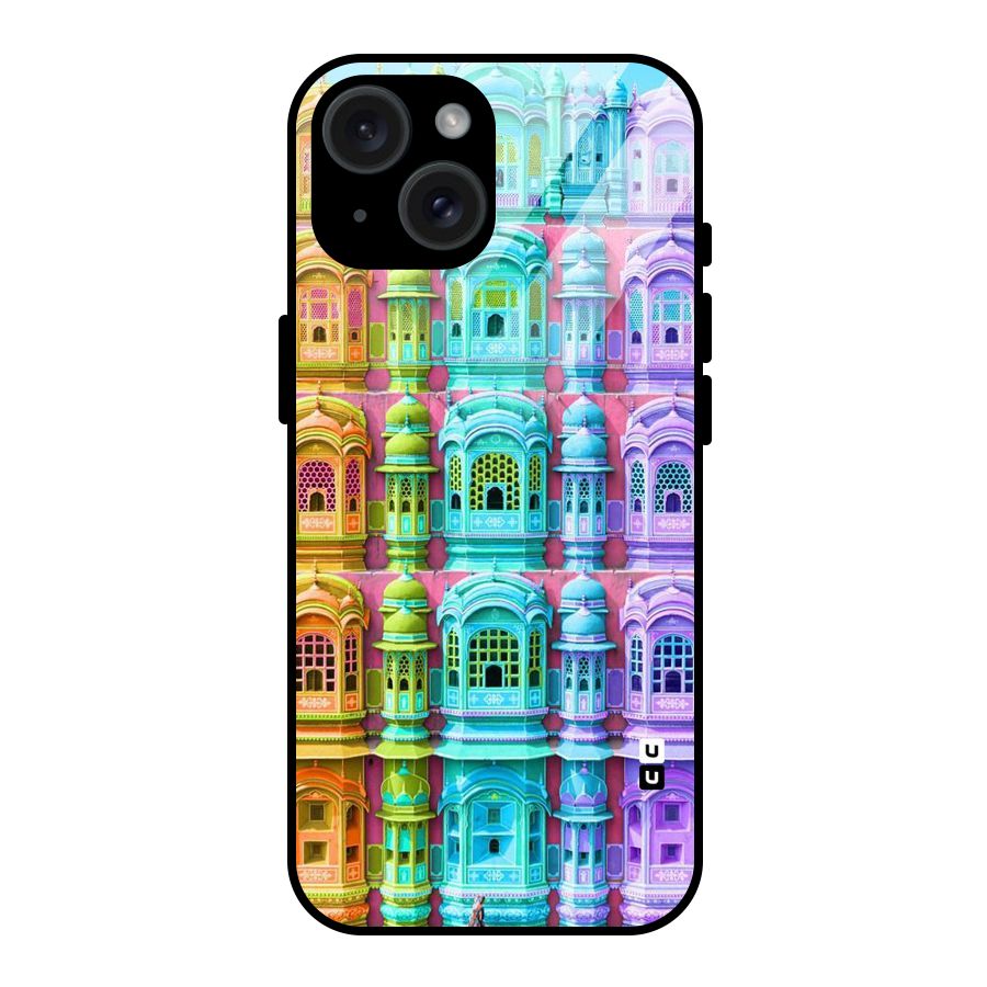 Fancy Architecture Glass Back Case for iPhone 15