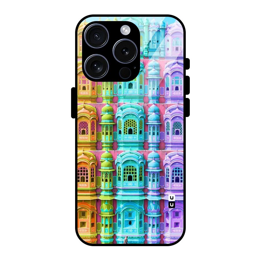 Fancy Architecture Glass Back Case for iPhone 15 Pro
