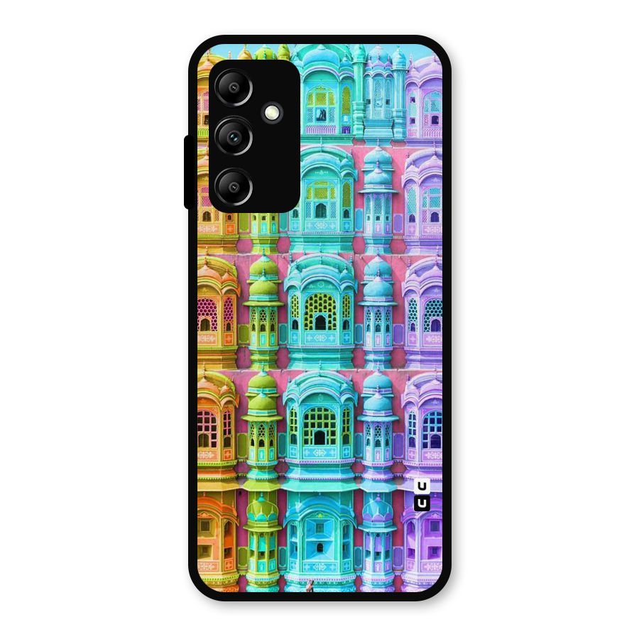 Fancy Architecture Metal Back Case for Galaxy A14 5G