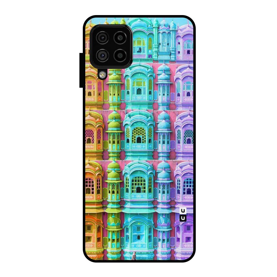 Fancy Architecture Metal Back Case for Galaxy A22 4G