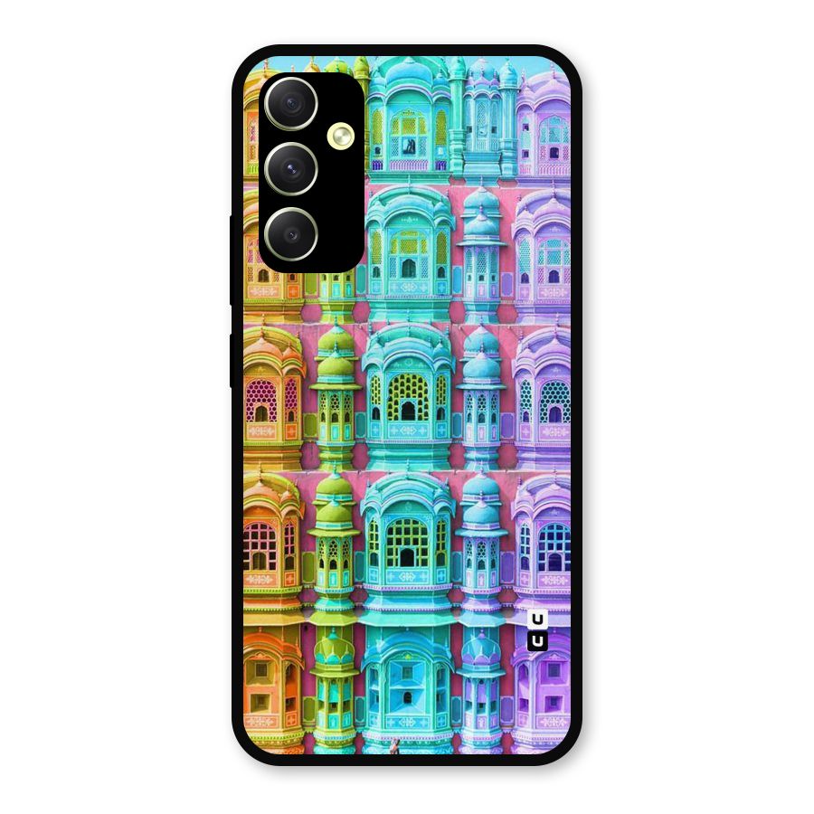 Fancy Architecture Metal Back Case for Galaxy A34