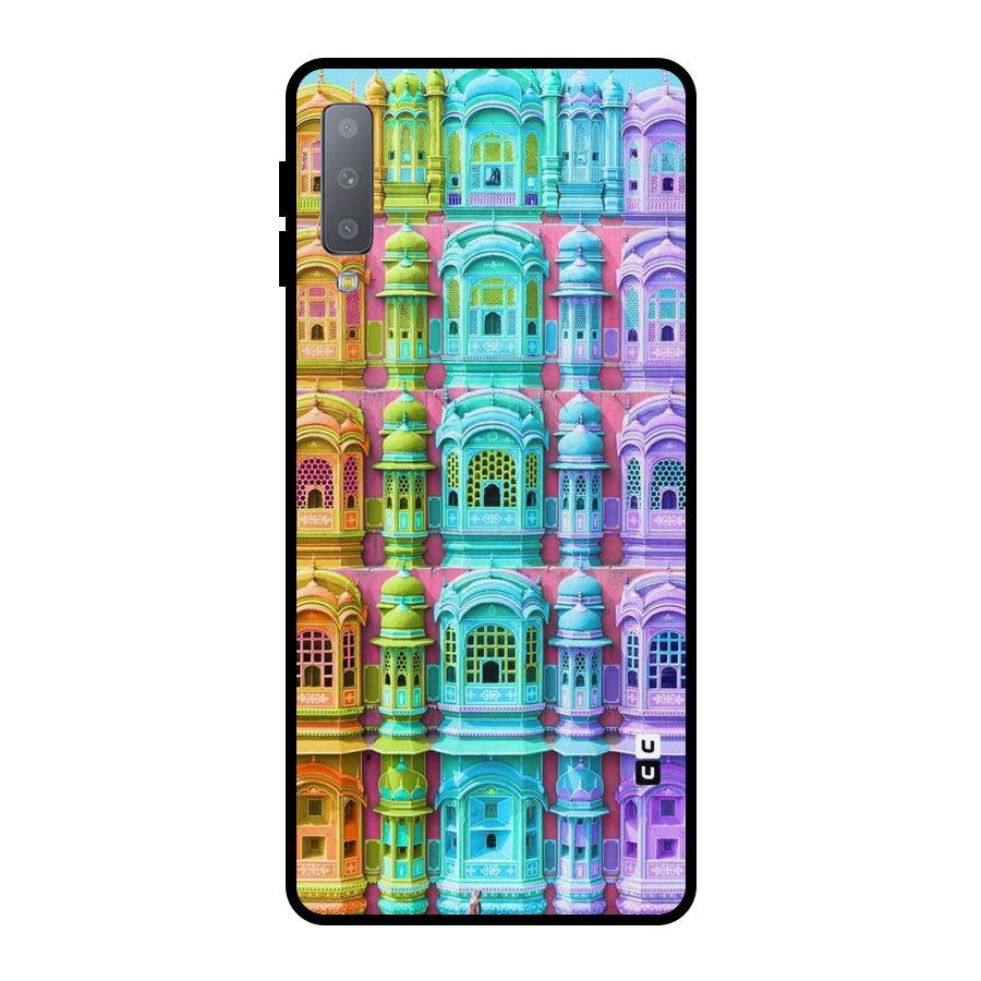 Fancy Architecture Metal Back Case for Galaxy A7 (2018)