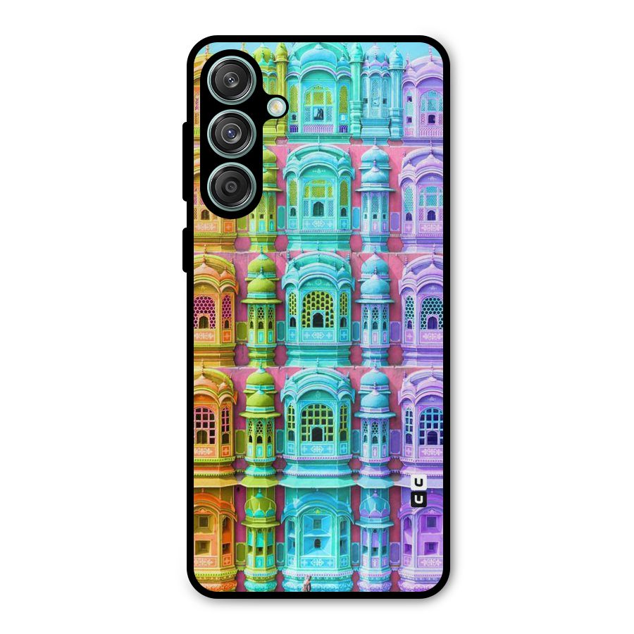 Fancy Architecture Metal Back Case for Galaxy M55 5G