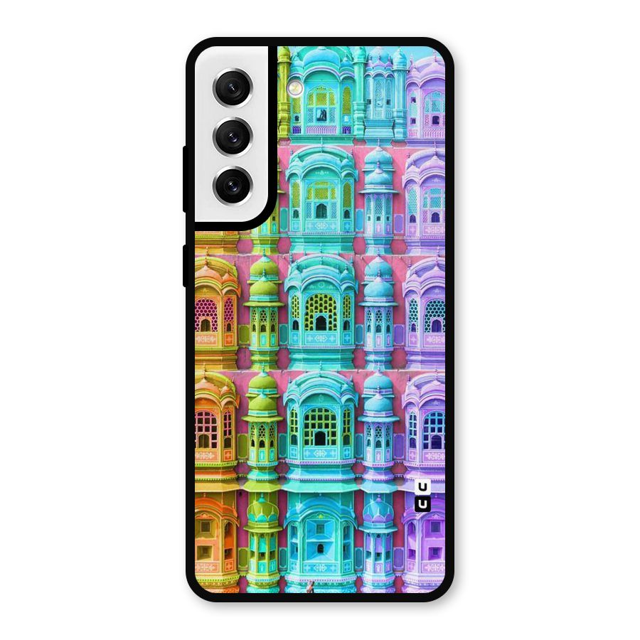 Fancy Architecture Metal Back Case for Galaxy S21 FE 5G