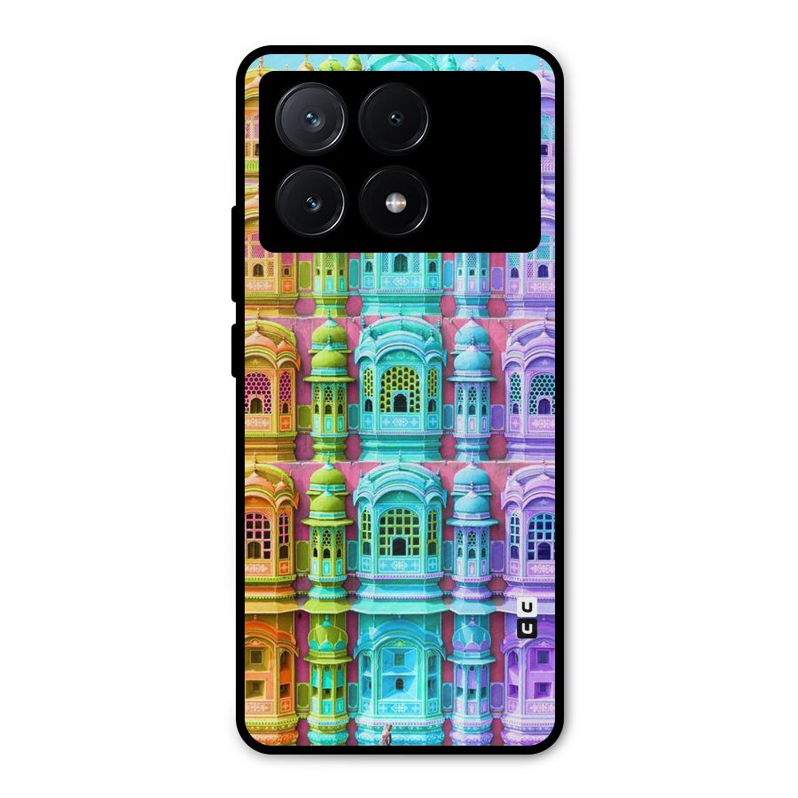 Fancy Architecture Metal Back Case for Poco X6 Pro