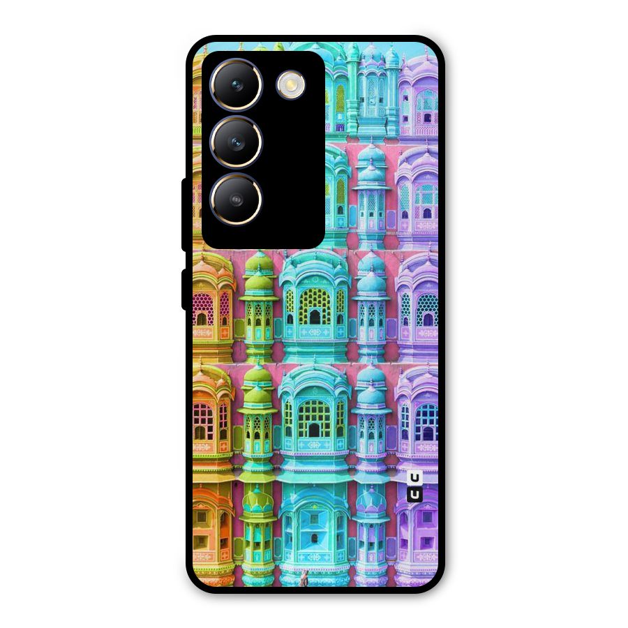 Fancy Architecture Metal Back Case for Vivo T3 5G