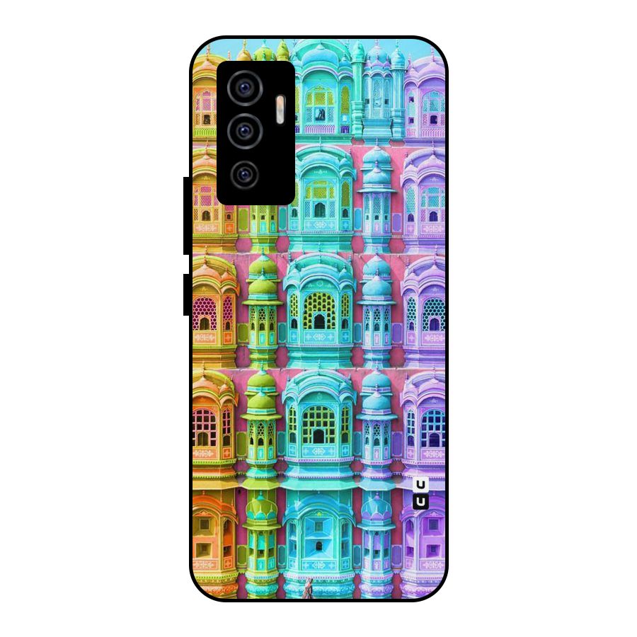Fancy Architecture Metal Back Case for Vivo V23e