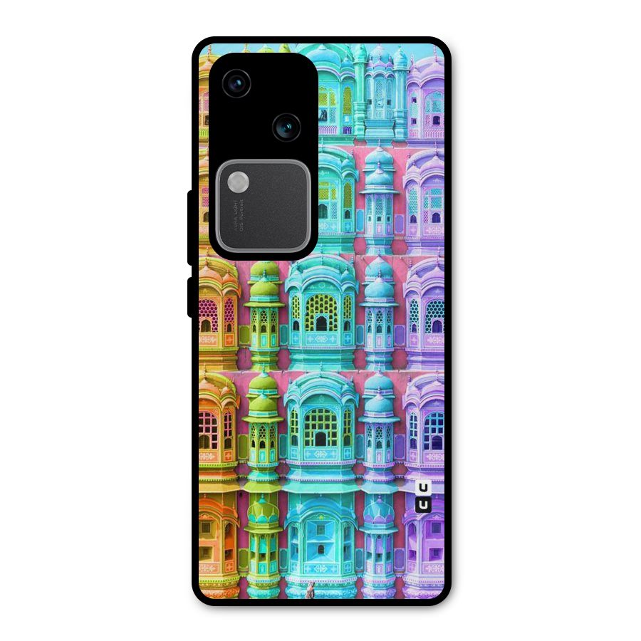 Fancy Architecture Metal Back Case for Vivo V30 Pro