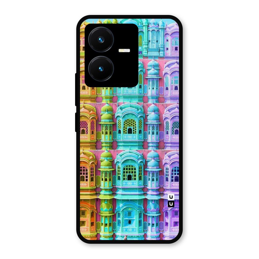 Fancy Architecture Metal Back Case for Vivo Y22